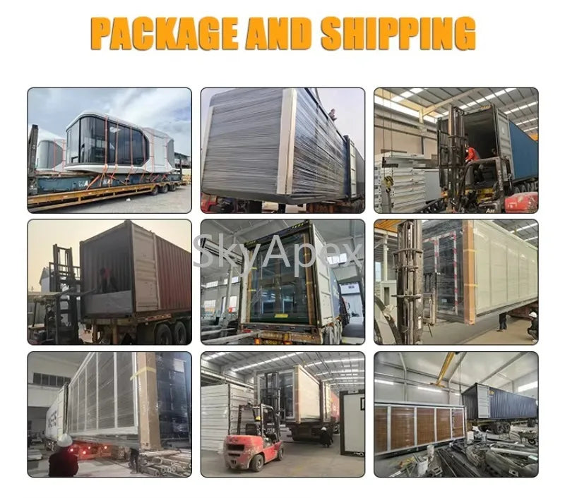 ISO CE Certified Customizable Modular 20ft Smart Apple Cabin Container House with Bathroom Movable Hotel  Use  Windproof  Stable