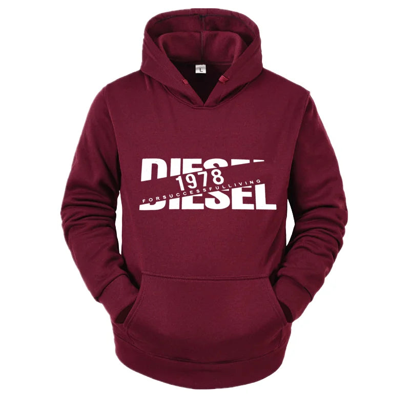 2025 Autumn/Winter Casual Printed Hoodie Classic Style Fashion Men's Y2K Harajuku Sports Jogging Street Men's/Women's Clothing