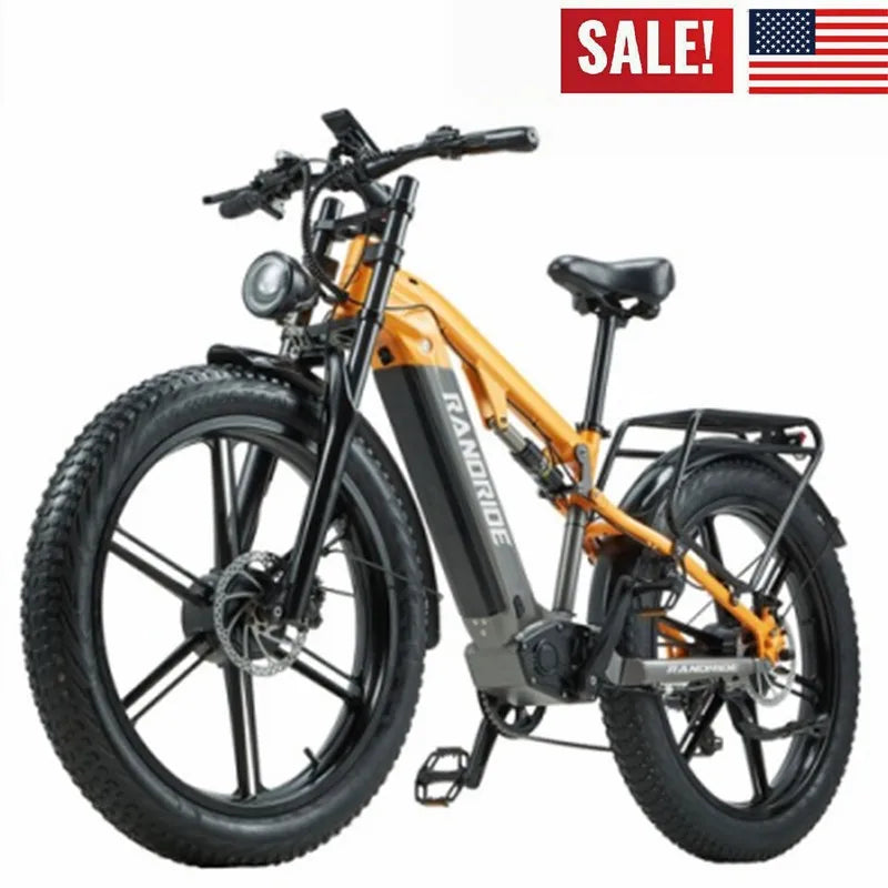 26" Electric Mountain Bike 3000W Peak E-Bike 48V 20AH Bicycle  50KM/H FatTyre