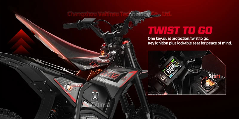 EM5 PRO 4000W Geared Motor Off-Road 60V Electric Dirt Bike All Terrain Ebike Electric Motorcycle