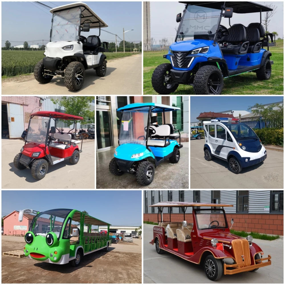 4WD Brand New Utility Vehicle Hunting UTV 4 Seater Golf Car Buggy 10KW 72V Lithium Battery Club Car Off Road Electric Golf Cart
