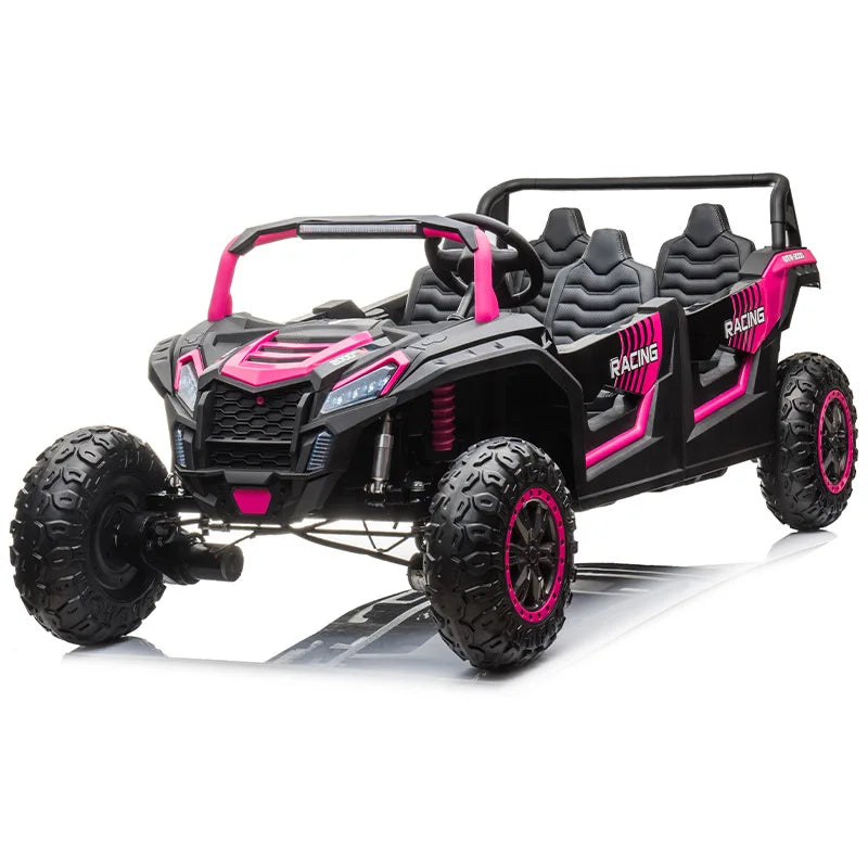 Children's electric four-wheeler can seat adult four-seater inflatable tire parent-child toy car