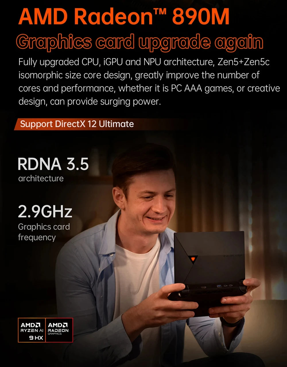 OneXPlayer G1 8.8" AMD Ryzen AI 9 HX 370 Handheld Gaming Console 2-in-1 Laptop Portable UMPC with Magnetic Keyboard