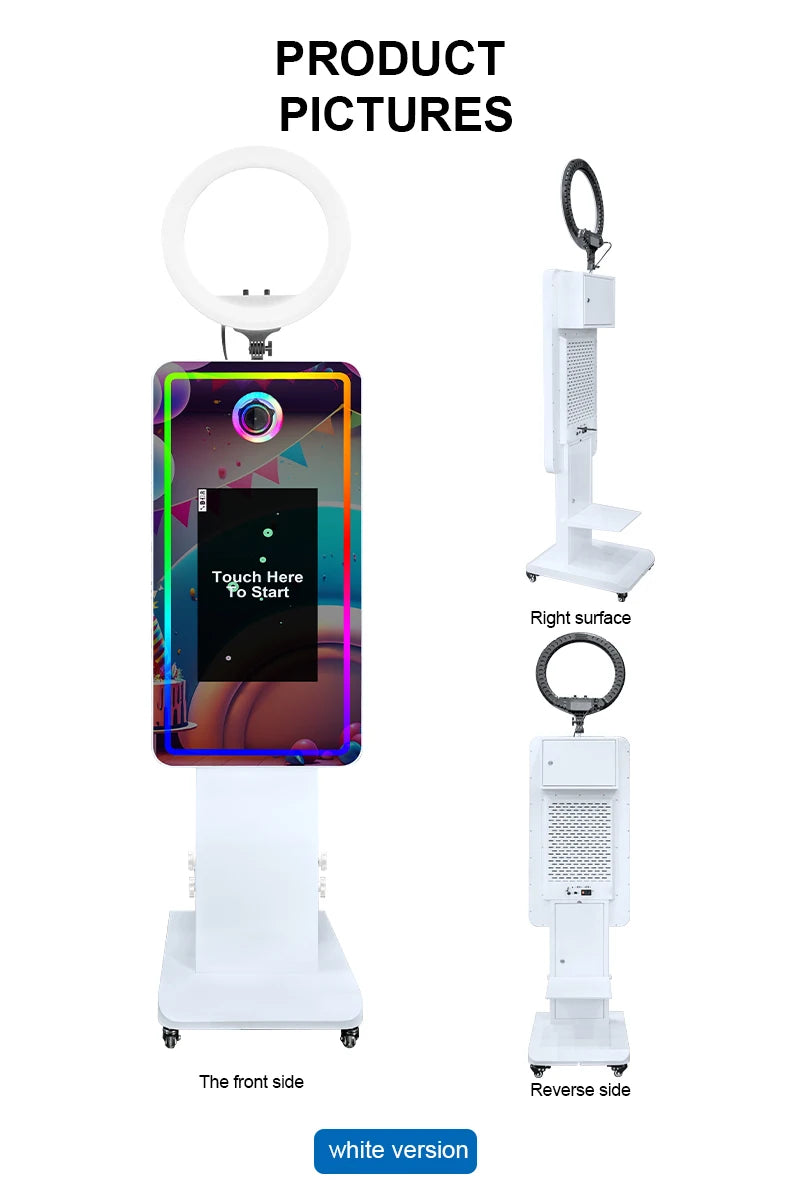 Magic Mirror Photobooth Machine LCD Touch Screen Wedding Party DSLR Selfie Photo Booth with Free Software