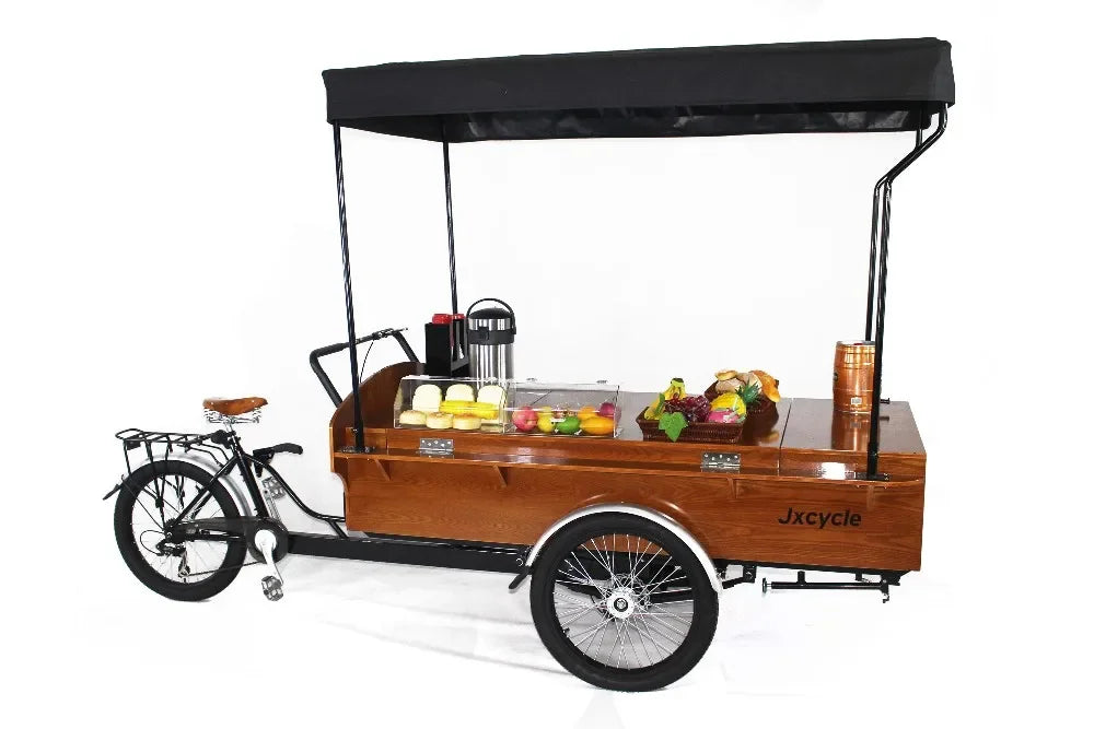 Three Wheel Coffee Bike High Load Capacity  Electric Tricycle