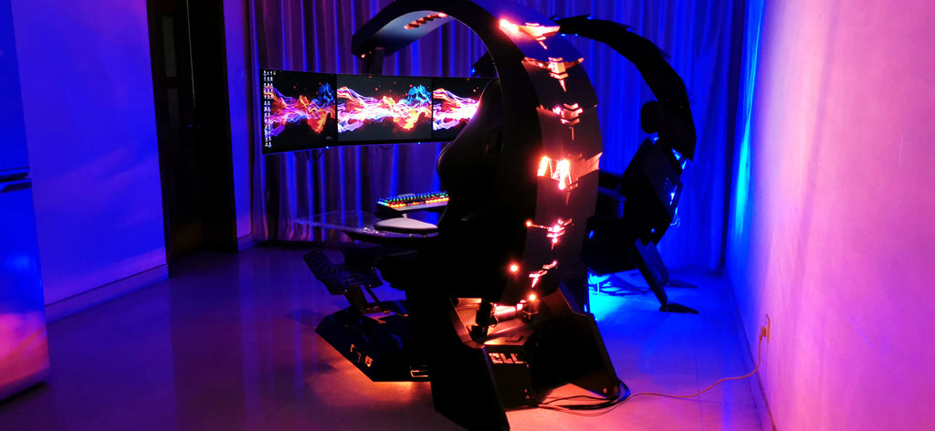 Unicorn Cluvens Brand Scorpio Hot Sell Ergonomic Silica Gamer Chair RGB LED High Back Swivel Racing Gaming Chair With Foot Rest