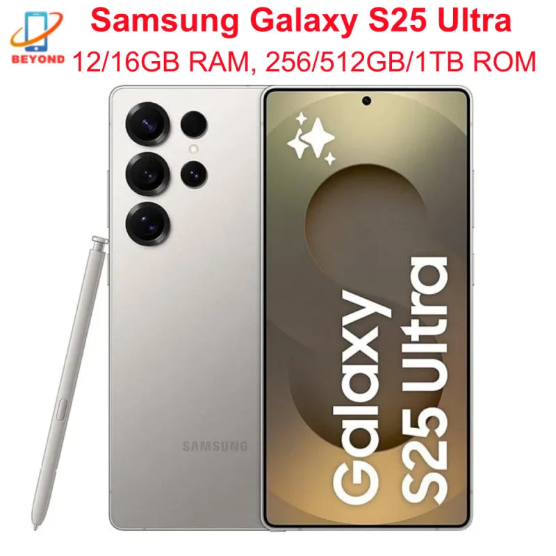 Samsung Galaxy S25 Ultra 5G S938U1 6.9" Dynamic LTPO AMOLED ROM 256/512GB/1TB RAM 12/16GB Sanpdragon NFC Original AI Cell Phone