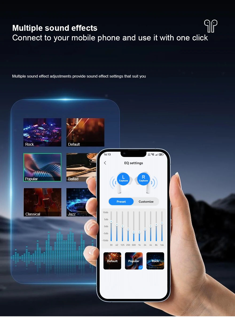 New Air Pro Wireless Bluetooth Earphones Headphones ANC Noise Reduction HiFi Sound Low Latency Earbuds HD Music Touch Headsets