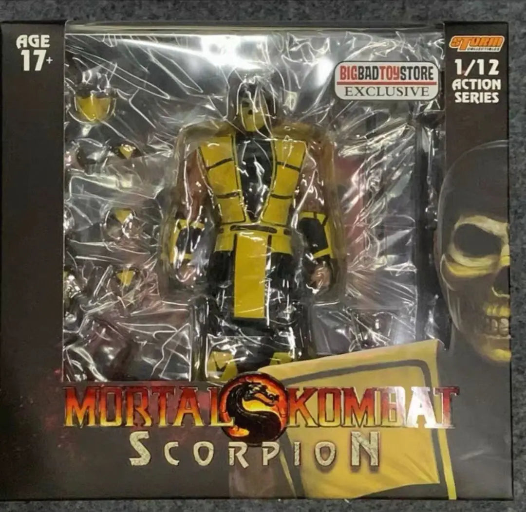 In-stock Storm Toys Mortal Kombat Scorpion Yellow Ninja 1/12 Action Figure Model Collectible Gift