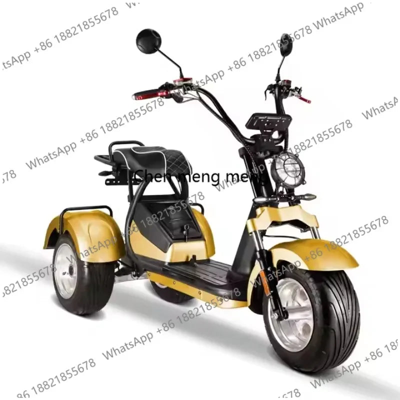D185 Clark is hot selling Modern Style Fat Tire 60v Golf  Adult 3 Wheel Electric  Tricycle Citycoco with Pedals
