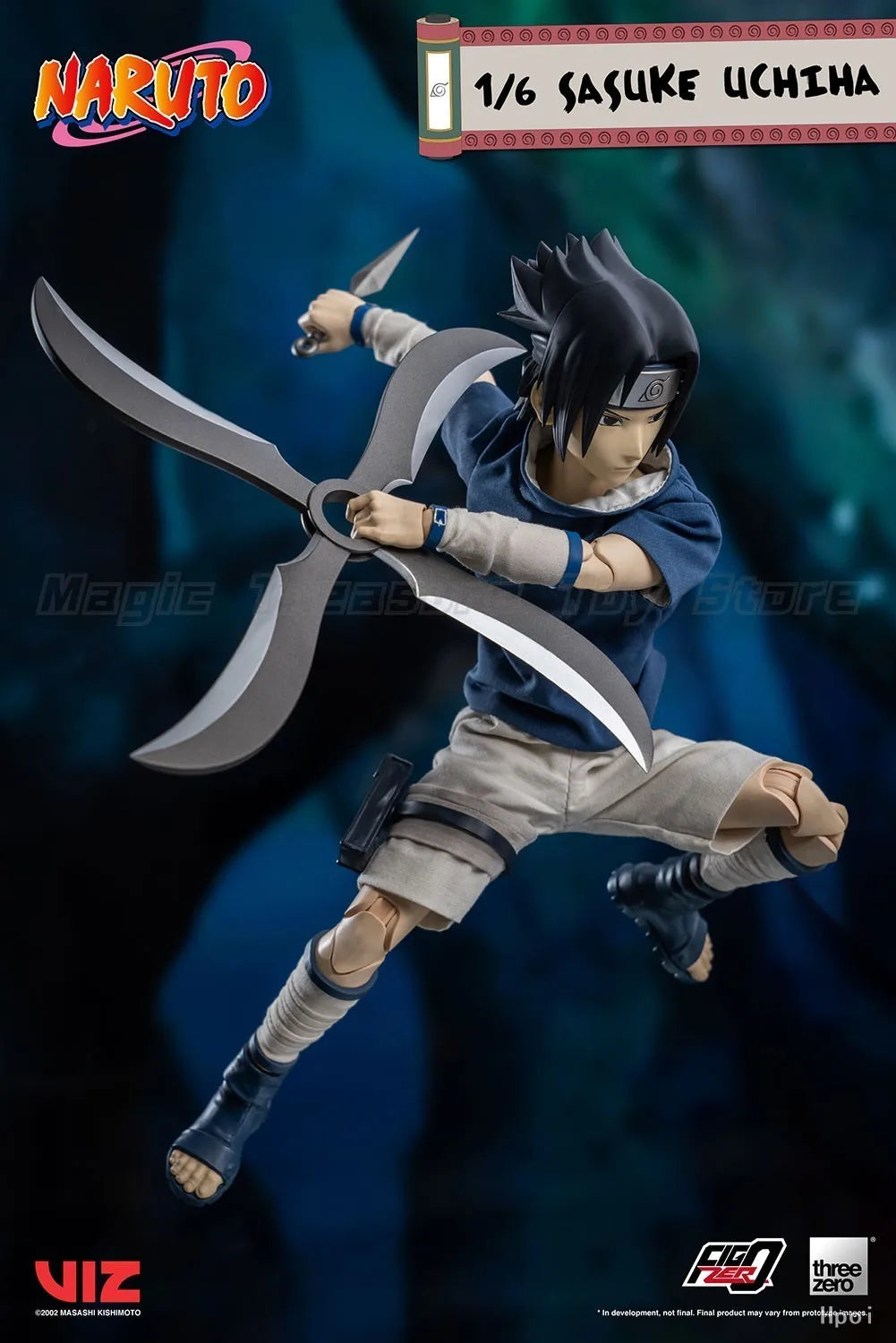 【In Stock】Threezero FigZero NARUTO Uchiha Sasuke1/6 Scale  Action Figure