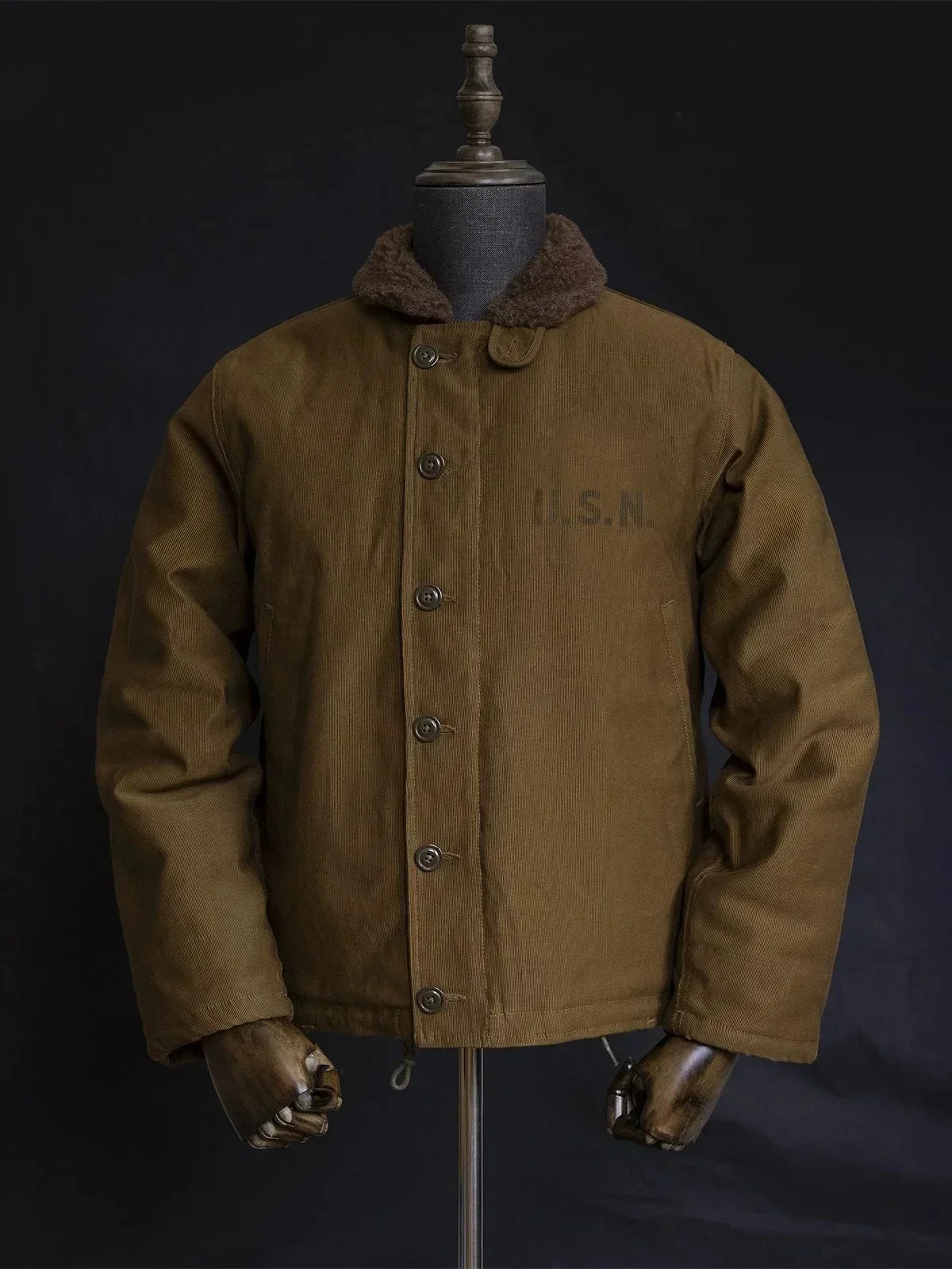 N-1 Red Tornado Naval Deck Jacket Jungle Cloth Shell Alpaca Lined Coat Men Vintage Workwear 2026ss design