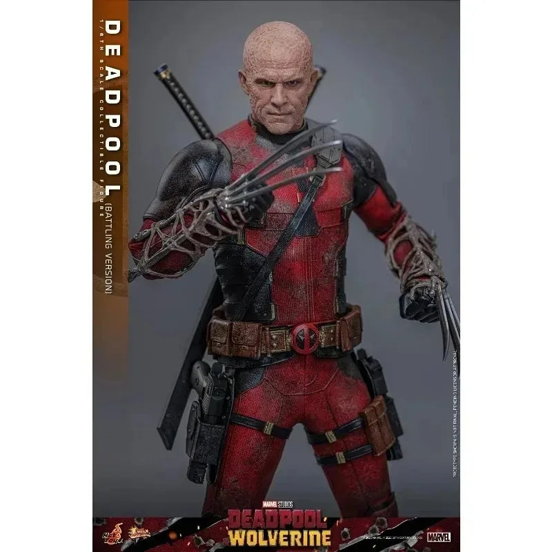 New Original Marvel Deadpool Wolverine MMS782 Battle Damage Version Action Figure Toys Gifts Collection
