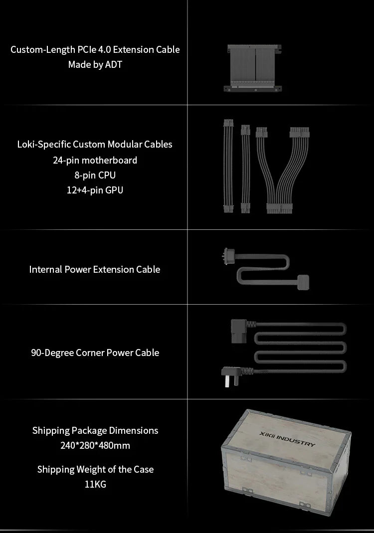 CNC ALLUMINIUM XIKII INDUSTRY ProArt FF04 ITX Gaming Case PC Vertical Under 10 Liters COMPUTER CASES ONLY