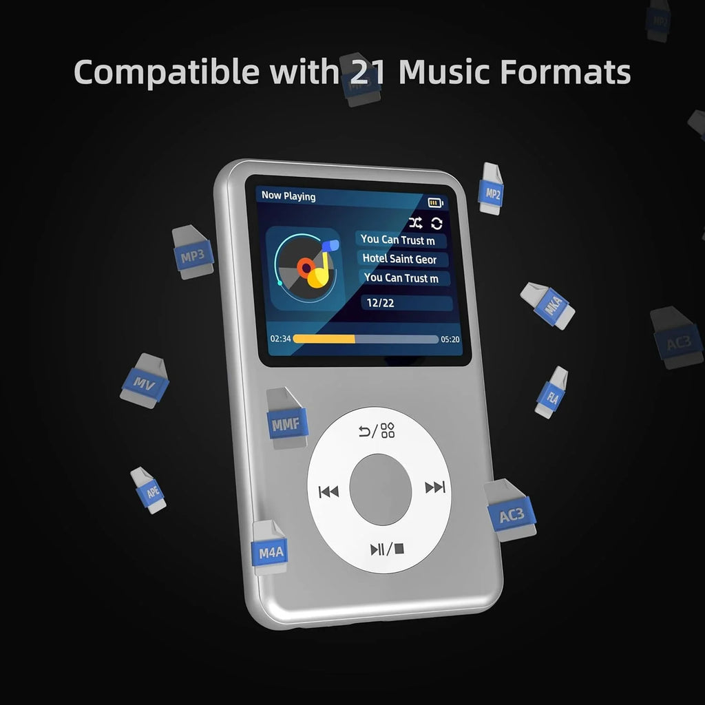 INNIOASIS Y1 128GB Portable MP3 Player Bluetooth, Touch Key Walkman with Video Radio - ipod classic HiFi Music Player