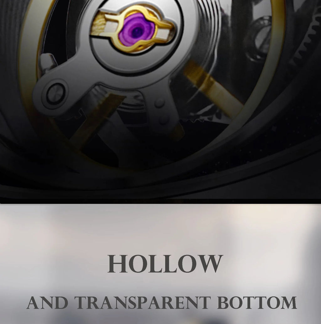 AESOP Automatic Tourbillon Mechanical Skeleton Watch For Man Watches Waterproof Wristwatches Sapphire Mirror Diamond luxury new