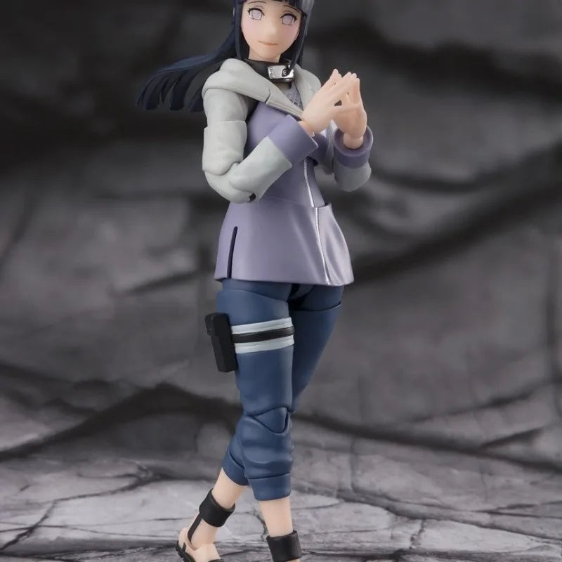 Bandai Original S.H.Figuarts Naruto Anime Figure Jiraiya Hinata Hyuga Tsunade Action Figure Toys for Boys Girls Gift Model