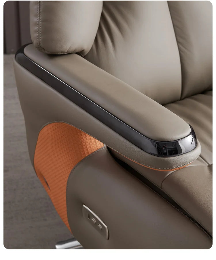 Heating Massage Office Chairs Ventilation Leather Relaxing Portable Desk Chair Recliner Nordic Comfy Silla Home Office