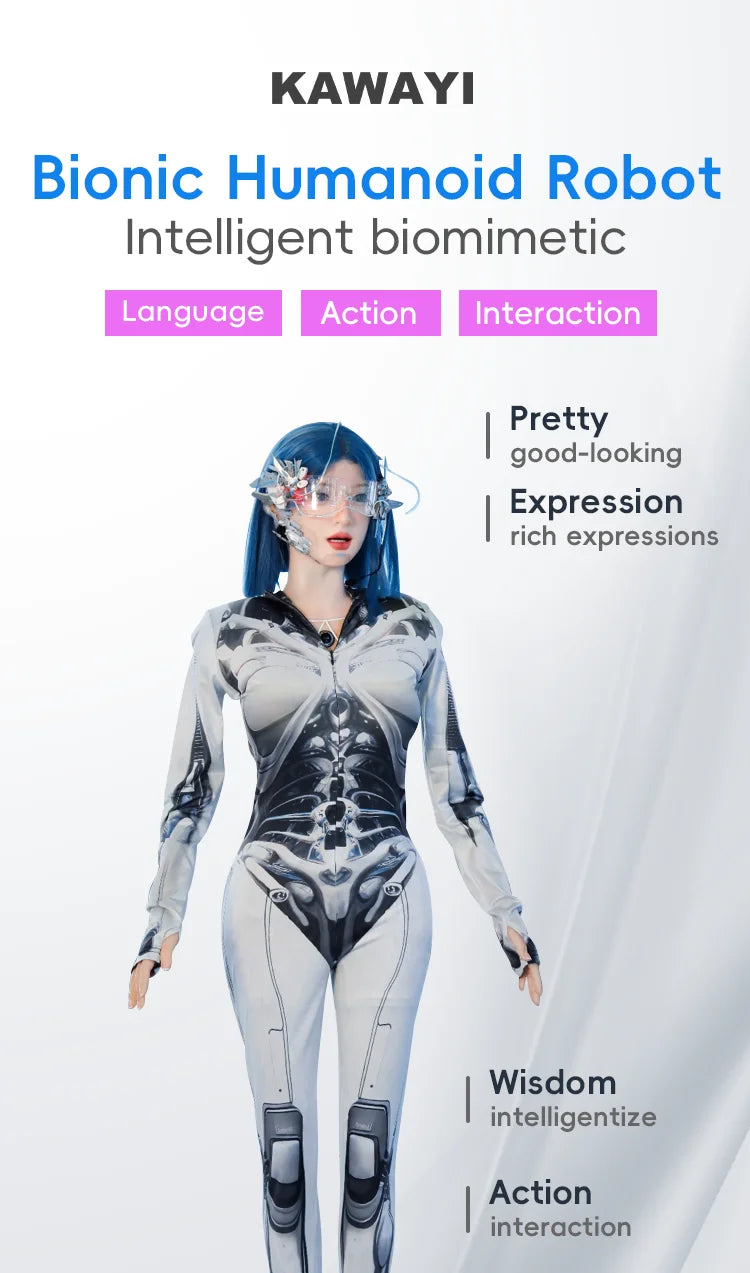 2026 Hot Selling-Bionic Humanoid Robot Can Customize Face, Facial Expressions, Movements, Body Movements and Welcome Robots.