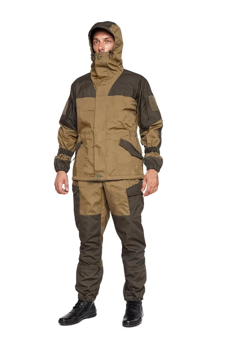 Hunting Clothes Set Gorka-3 Russian Mountain Tactical Suit Горка Camo Combat Uniform Men Outdoor Training Jacket Clothing Suits