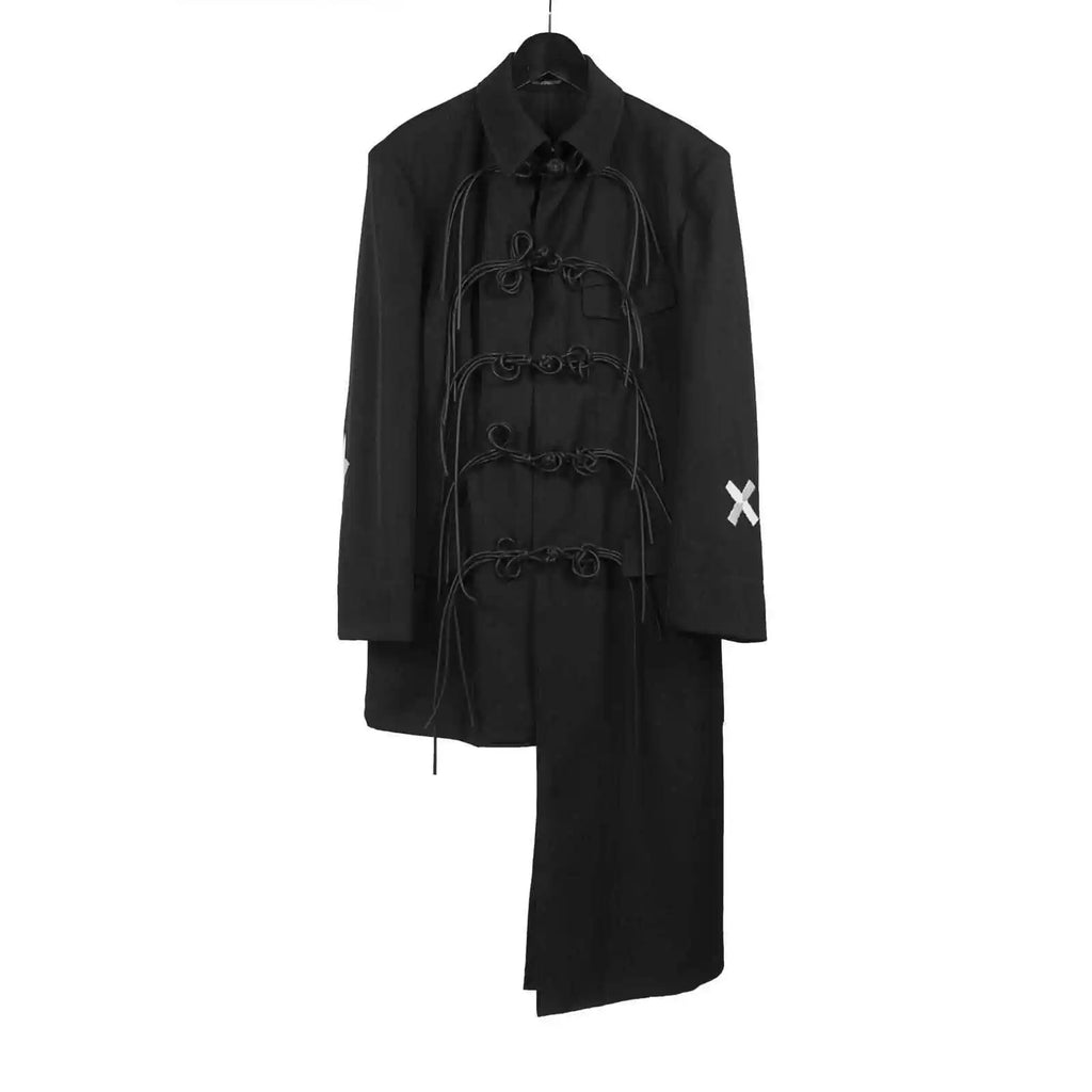 TOP-YAMAMOTO Japanese original design Dark niche men loose Chinese knot button jacket