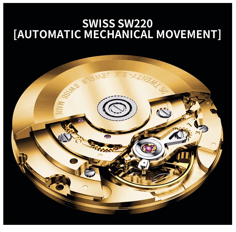 YELANG Men Automatic Watches Titanium Alloy Case H3 T100 Gas SelfLuminous 200M Waterproof Mechanical Wristwatch Sapphire V3.4