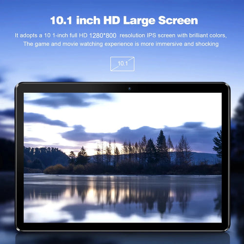 10.1 inch Android 11 Tablet 4GB+64GB Octa-Core Processor 5000mAh Battery1280x800 IPS FHD Touchscreen 2MP+5MP Camera, Bluetooth