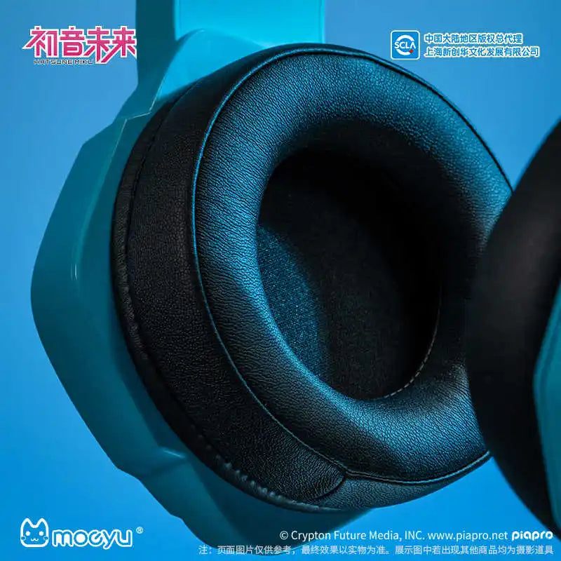 Hot Moeyu Hatsune Miku Esports Heart Series Anime Esports Headset Mechanic Surround Sound Wired Headset Christmas Gift Toy