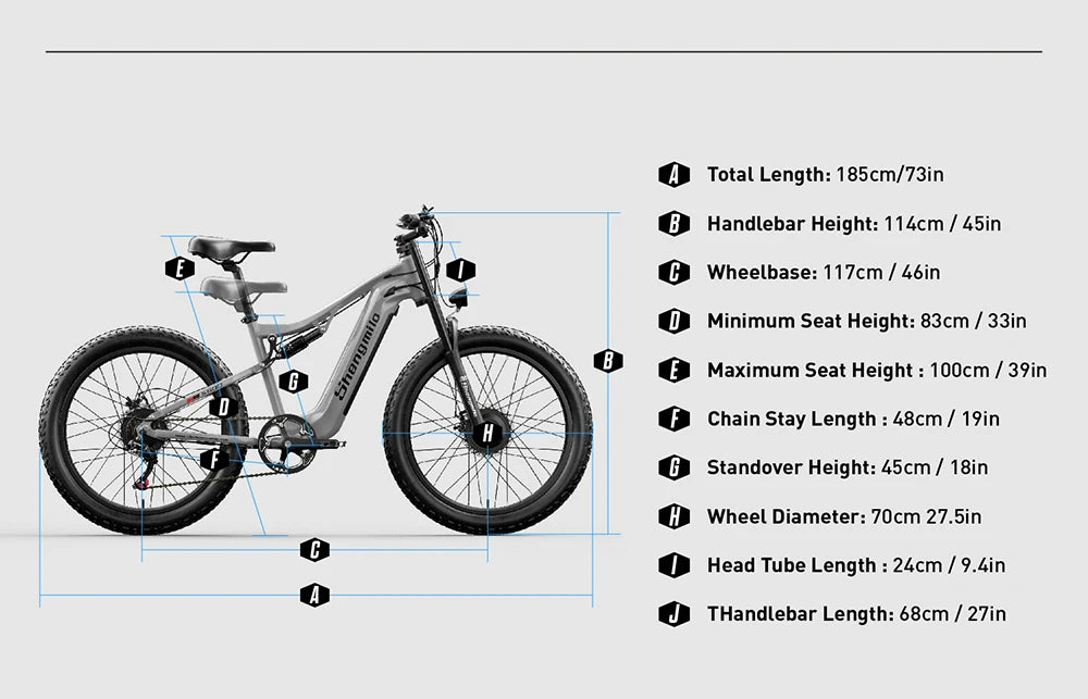 26" Electric Motorcycles fat tire E Bike For Adults,2000W Peak Motor Ebike 31Mph 50Miles 17.5AH Adults Electric Mountain Bicycle