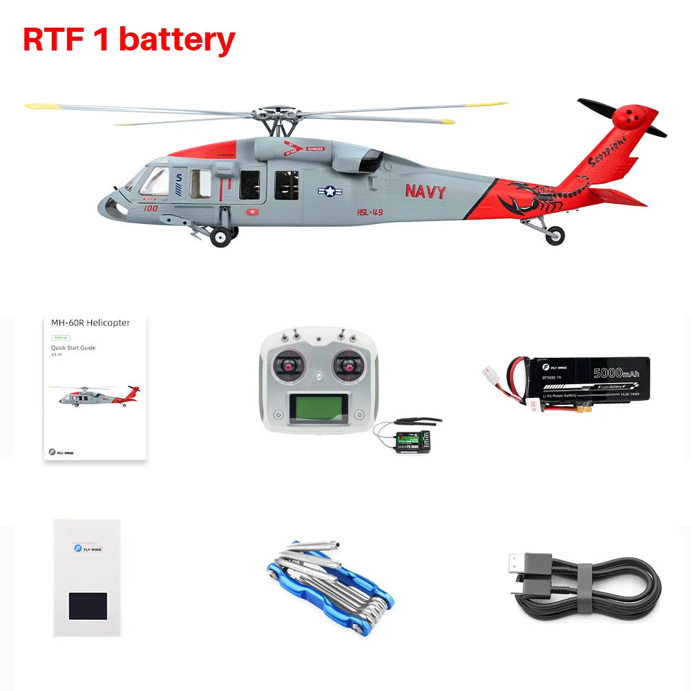 470 Size FLYWING MH-60R Seahawk Scale Helicopter LED Light ACE Flight Control MH60R RC helicopter MH60 Seahawk rc Helicopters