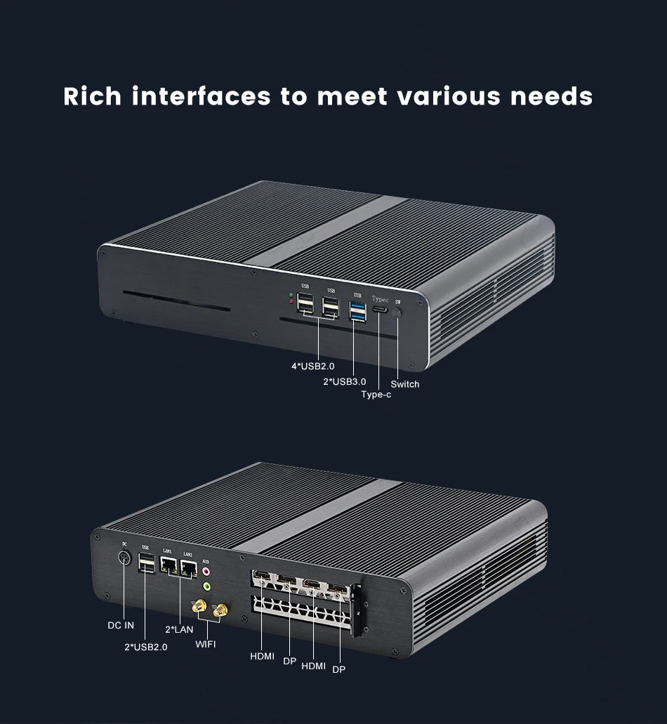 I9-10980HK Mini PC Gamer I7 12650H Discrete Graphic NVI-DIA RTX 4060 3060 RTX3070 Dual Lan Win11 Desktop Gaming Computer WiFi6