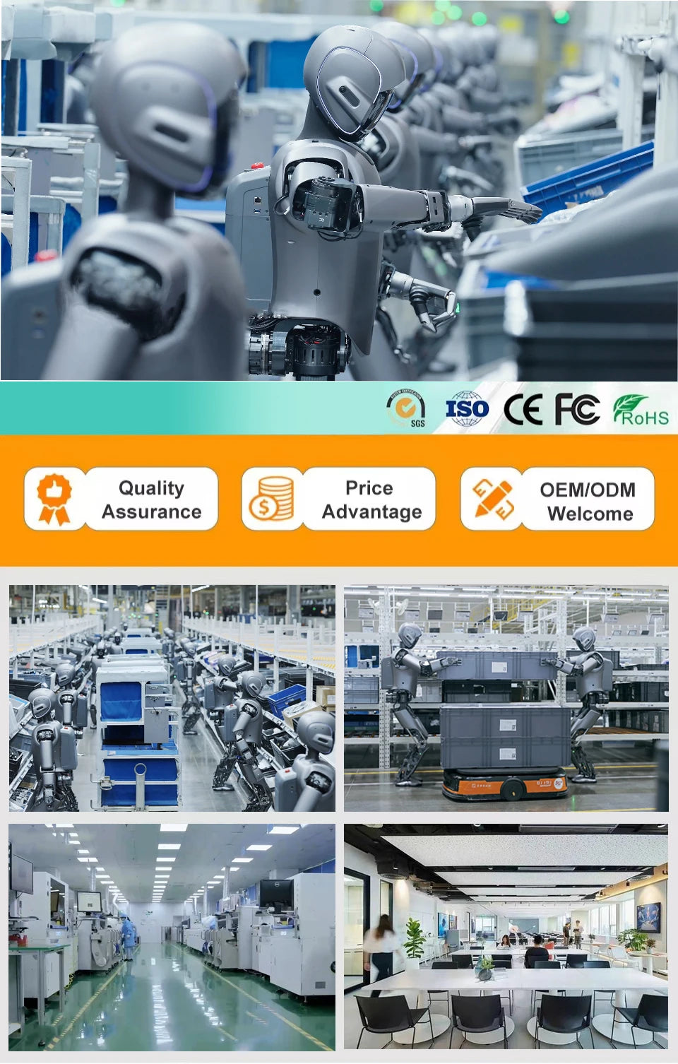 Customized Delivery Commercial Robot For Adults 172cm Smart AI Education Humanoid Robot