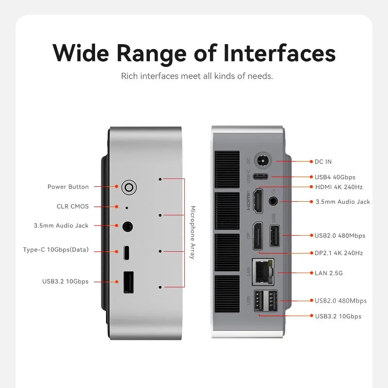 SER9 Pro AMD Ryzen 7 H255 Mini PC Small Unit