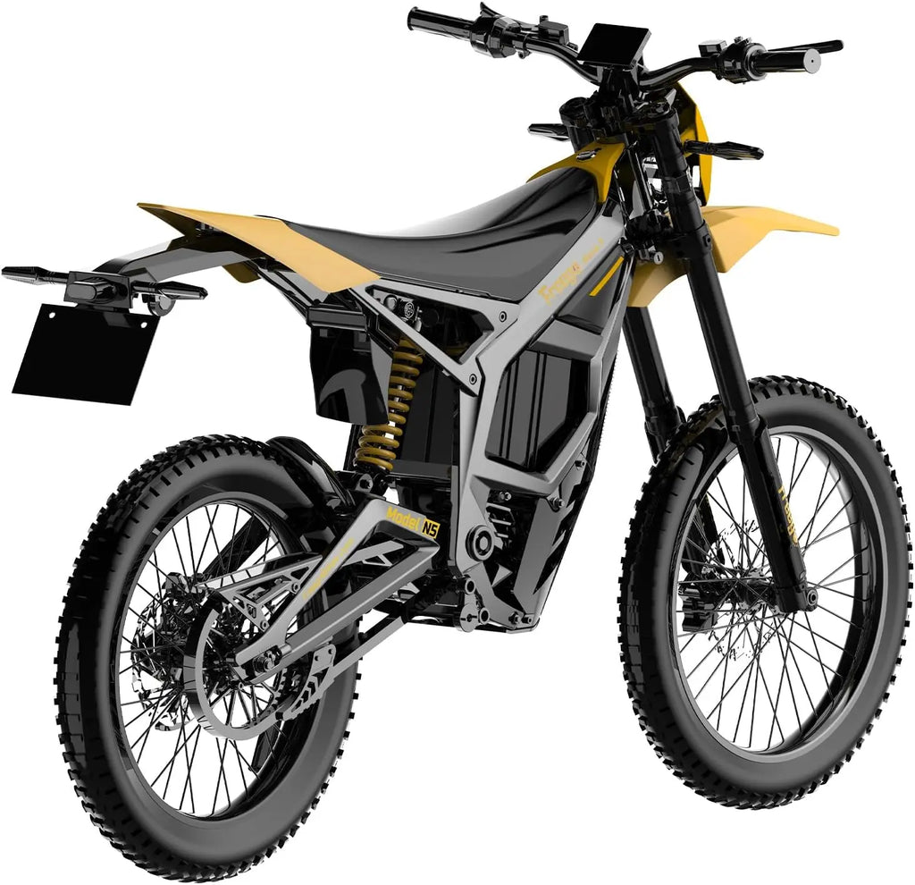 Freego 8000W Electric Dirt Bike 72V 40Ah Mid Drive Off Road Electric Motorcycle 53MPH Adult Ebike 19/18 Tires + 2 Year Warranty
