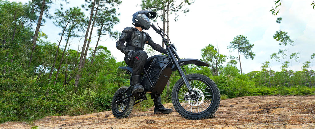 Electric Dirt Bike VIPCOO H3 3500W 48V23AH Electric Motorcycle Fat Tire Nitrogen Suspension E Dirt Bike for Teens and Adults