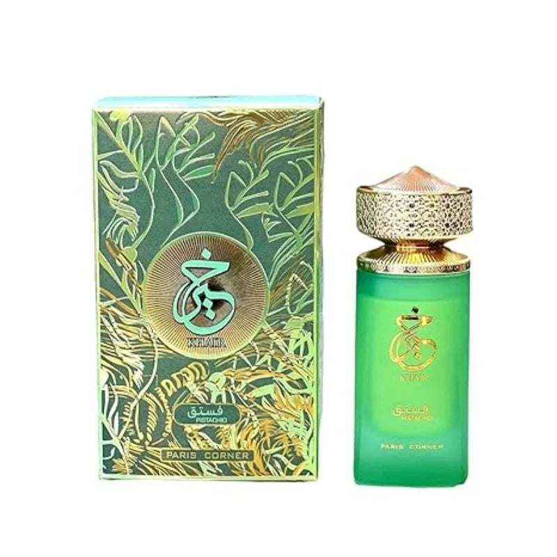 Paris Corner Pistachio Khair Unisex Perfume 3.4 Fl Oz Edp for Men and Women Long Lasting Fragrance Natural Perfume Cologne