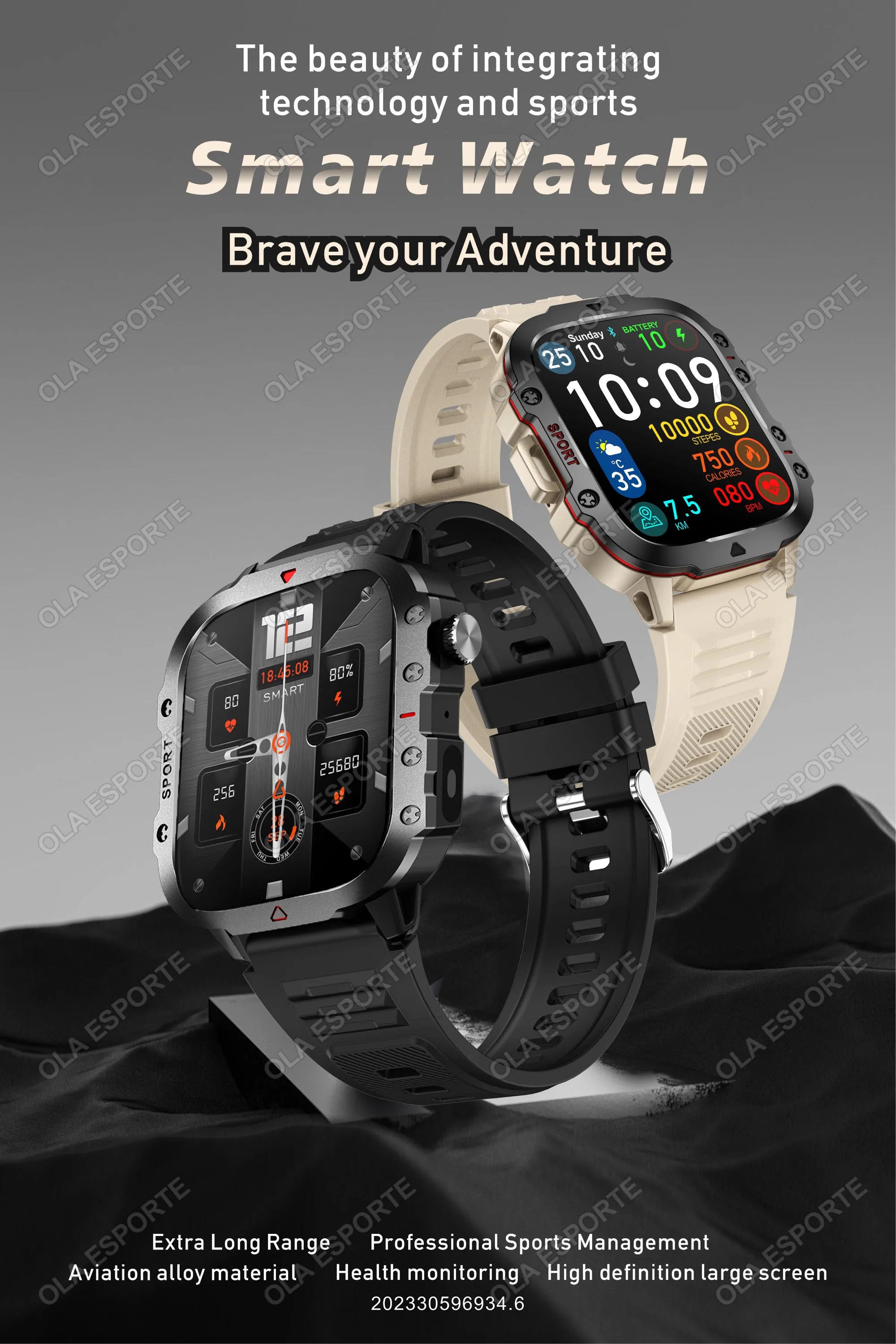 2026 New SmartWatch Men For Women Militray Outdoor GPS Tracker Sport Watches Heart Rate Sleep Waterproof Smart Watch IOS Android