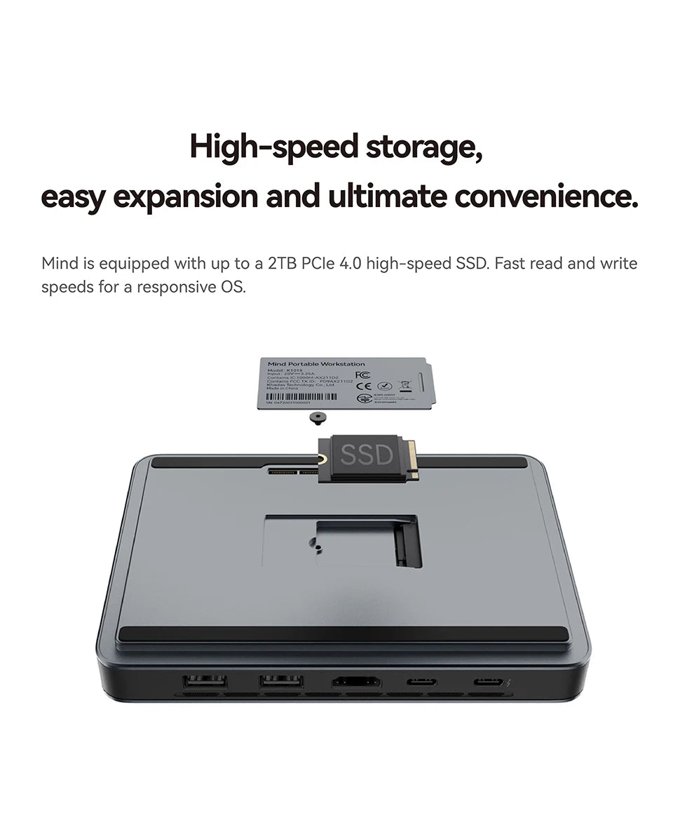 Khadas Mind 2 Mini PC&Khadas Dock&Khadas16GB External eGPU Family Portable Workstation Bundle support Thunderbolt 4&USB4(40Gbps)