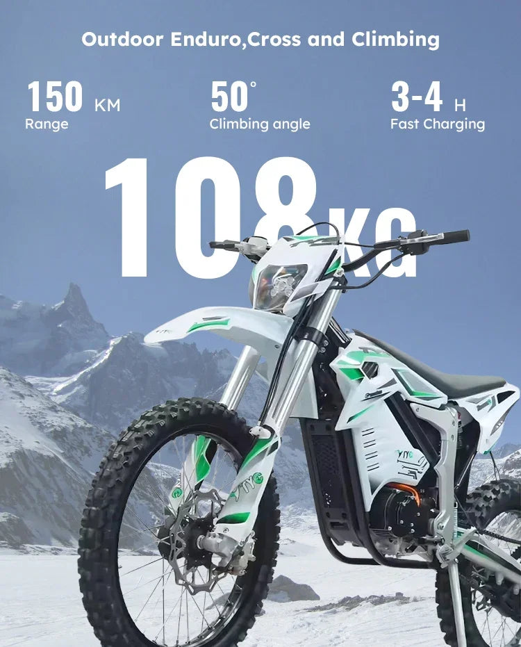 Fast 72v 22000w Electric Off Road Dirt Bikes New Electric Dirt Bike 22kw Middle Motor Motorcycle