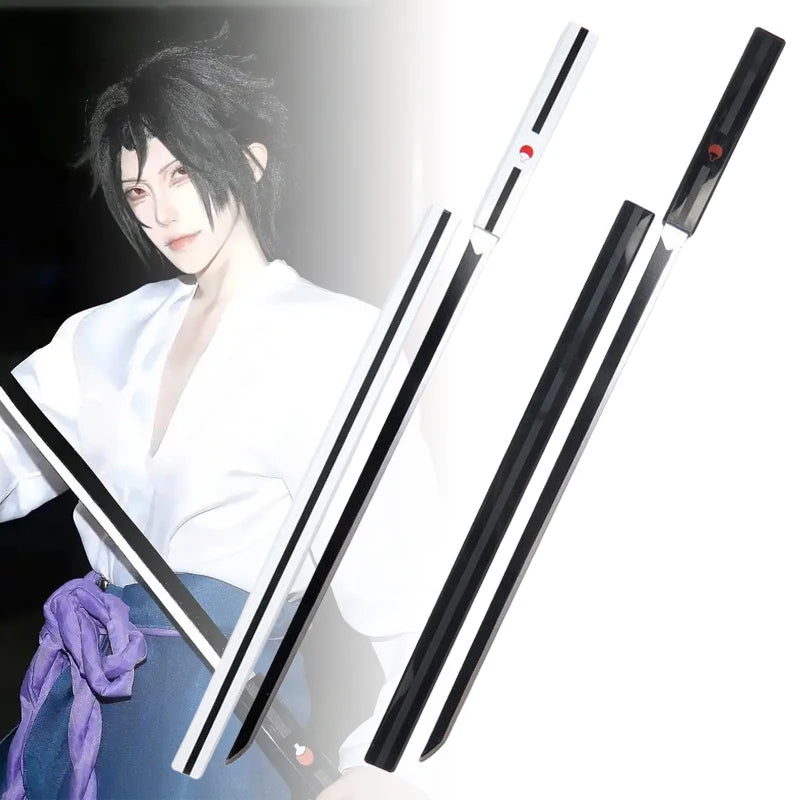 40inch Uchiha Sasuke Katana Wood Kusanagi Sword Anime Cosplay Ninja Knife Real Size Japanese Katana Original Samurai Sabre Gift