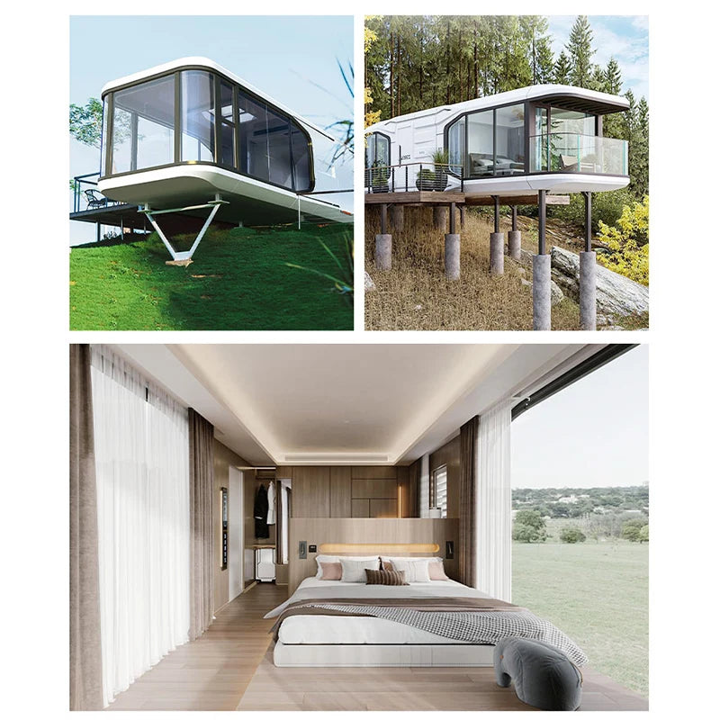 Modern Capsule House Factory Price Prefabricated Prefabricated Houses Luxury High Quality Space Capsule Home Wind Resistance