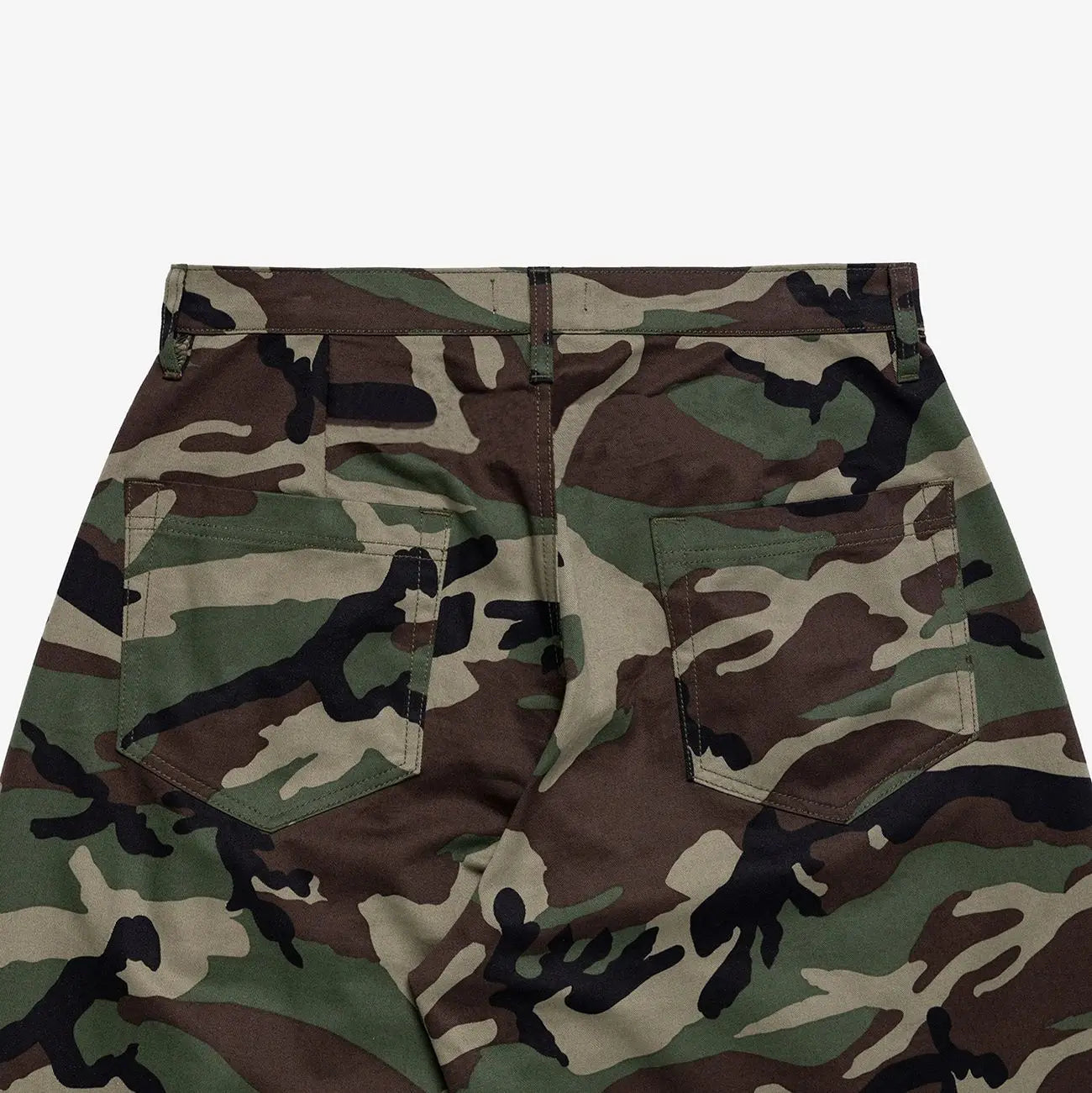 Women's Camouflage Wide Leg Pants Loose Casual High Waist Vintage Pockets Cropped Pants 2025 Fashion Harajuku Capris