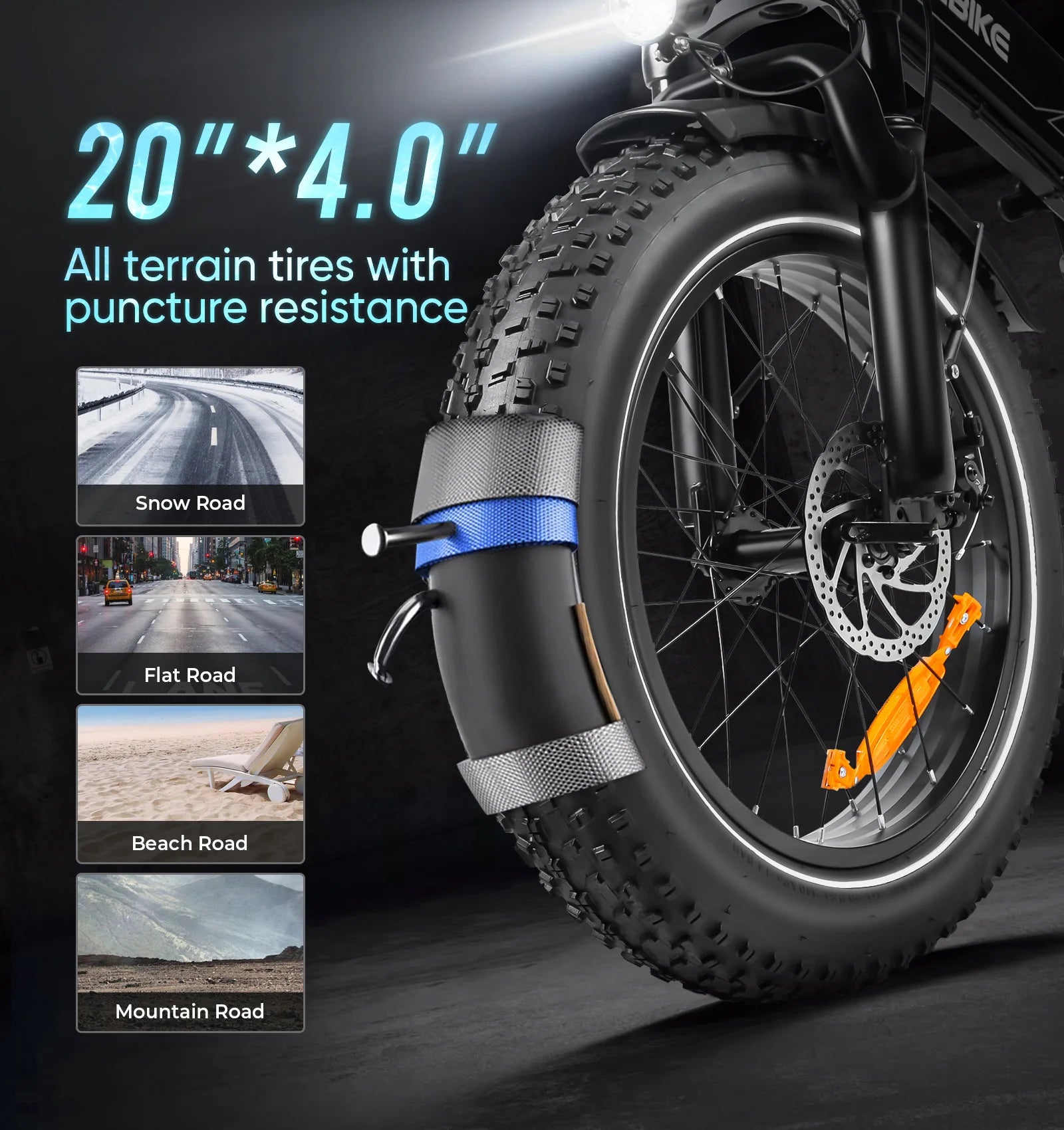 SAMEBIKE LOTDM200-II NFC Smart Key Electric Bicycle 750W 48V13AH Folding Electric Bike 20*4.0 Inch Fat Tire Mountain E-Bike