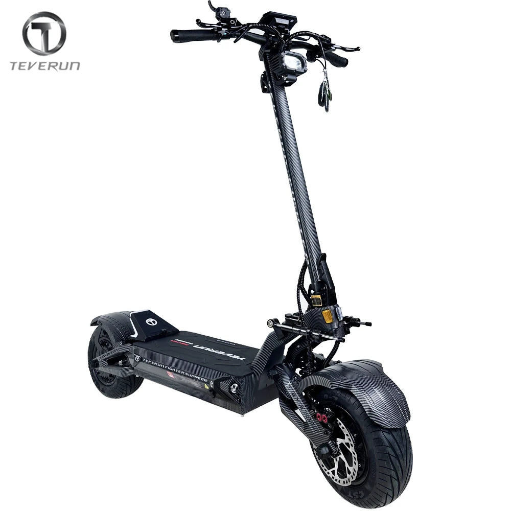 Original Teverun Fighter 7260R 72V 60Ah V4 Peak Power 15000W Motor With GPS PKE Max Speed 120KM/H n Electric Scooter