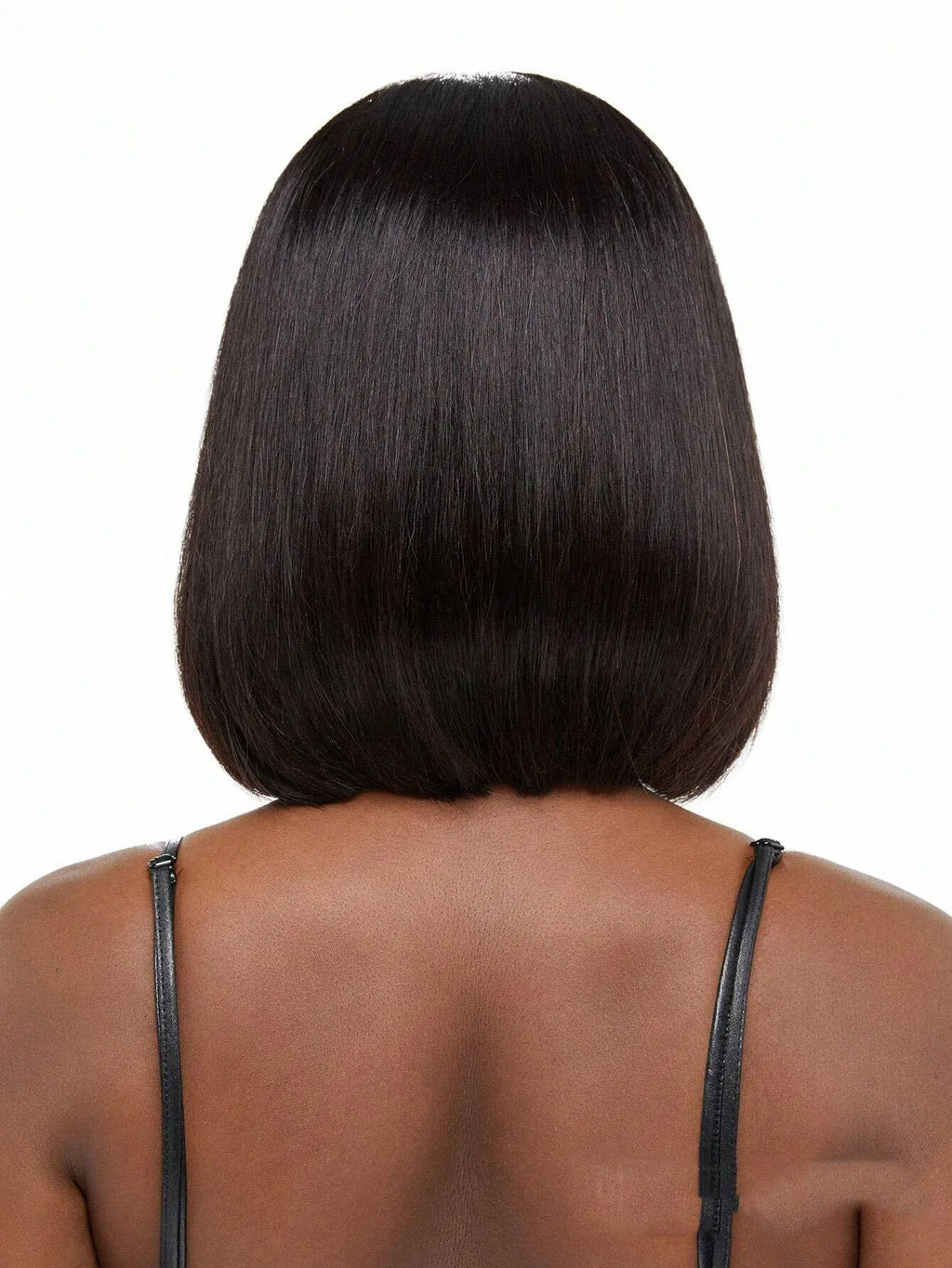 10-16 Inch Full Machine Made Wig With Bangs Remy Straight Hair Short Bob Wigs  Brazilian Human Hair No Lace Glueless Bob Wigs