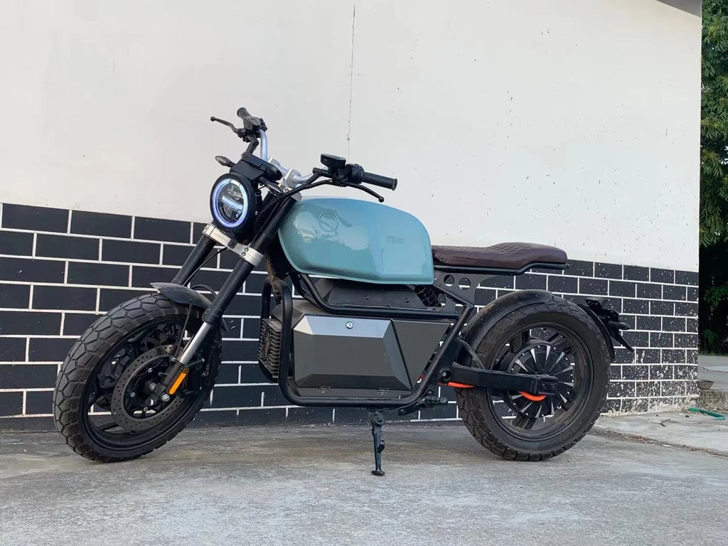 Wuxi Retro Electric Motorbike Adults 2000W 5000W Power Range 8000W Max 72V Lithium Battery EEC Certificate Off-Road Motorcycles