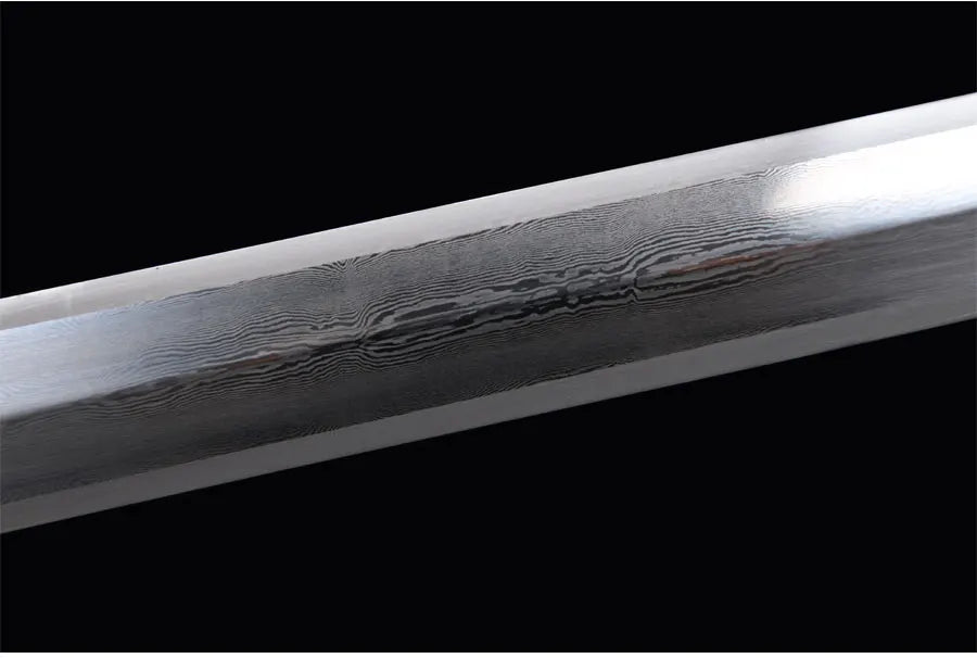 Premium Chinese Han Sword Folded Steel Damascus Blade Sharp Real Full Size Rayskin Scabbard Ready Battle Kongfu Dragon Katanas