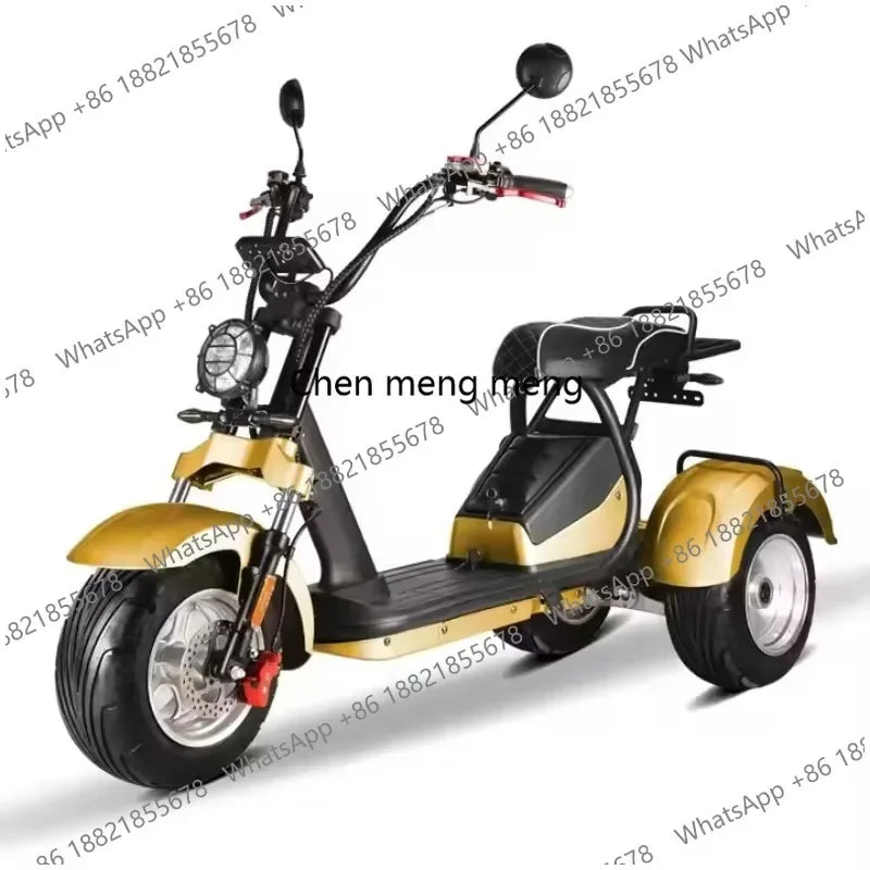 D185 Clark is hot selling Modern Style Fat Tire 60v Golf  Adult 3 Wheel Electric  Tricycle Citycoco with Pedals