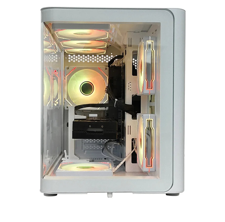 Hot Selling Gamer Processor New White 16gb Ram Ssd 1tb Hdd RTX5060 512GB Ssd Gaming Desktop Computer  Pc