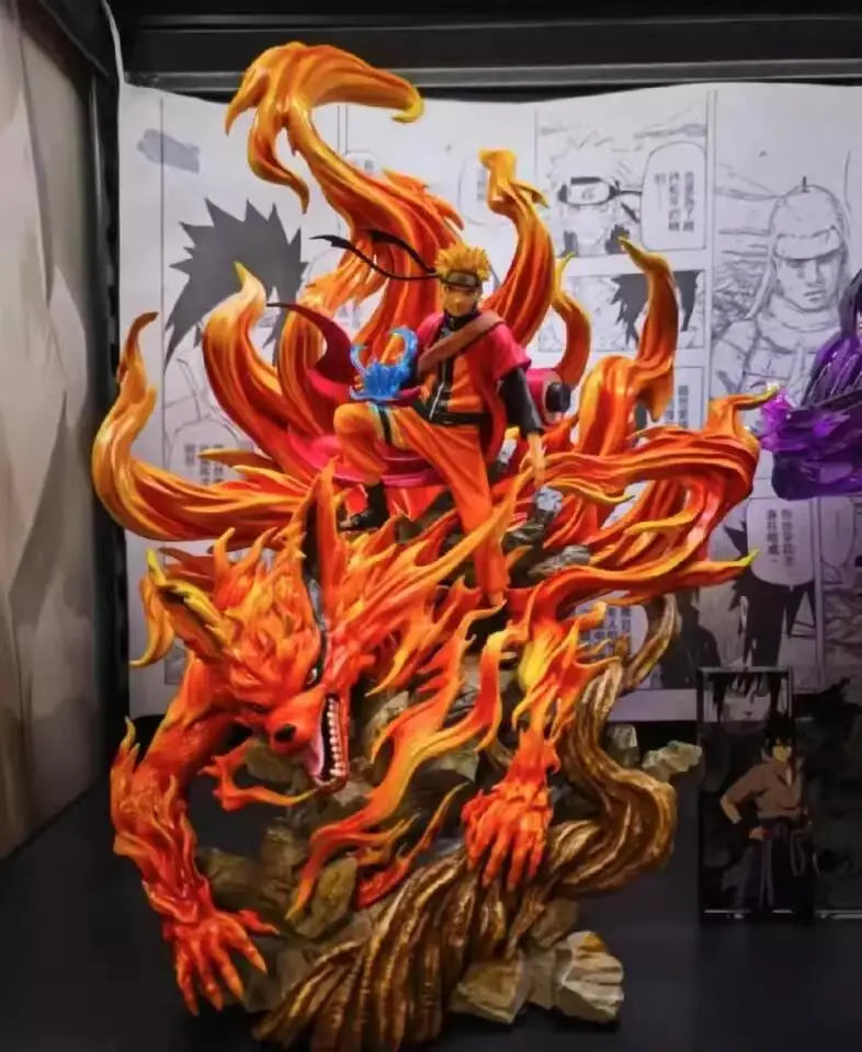 41cm New NARUTO Anime Figure Uzumaki Naruto Peripheral PVC Model Scene Statue Desktop Decorate Ornaments Birthday Gifts Toys